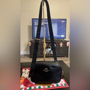 Coach Jamie camera bag Black pebbled leather crossbody with detachable strap